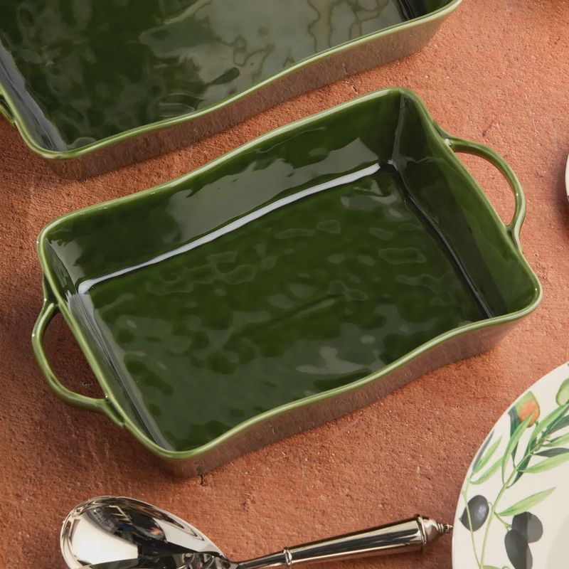 Verde Medium Rectangular Baker 14"