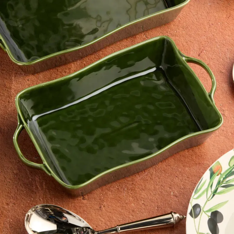 Verde Medium Rectangular Baker 14"