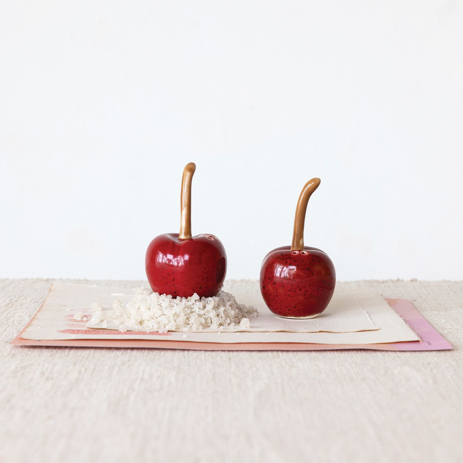 Cherry Shaped Salt &amp; Pepper Shaker