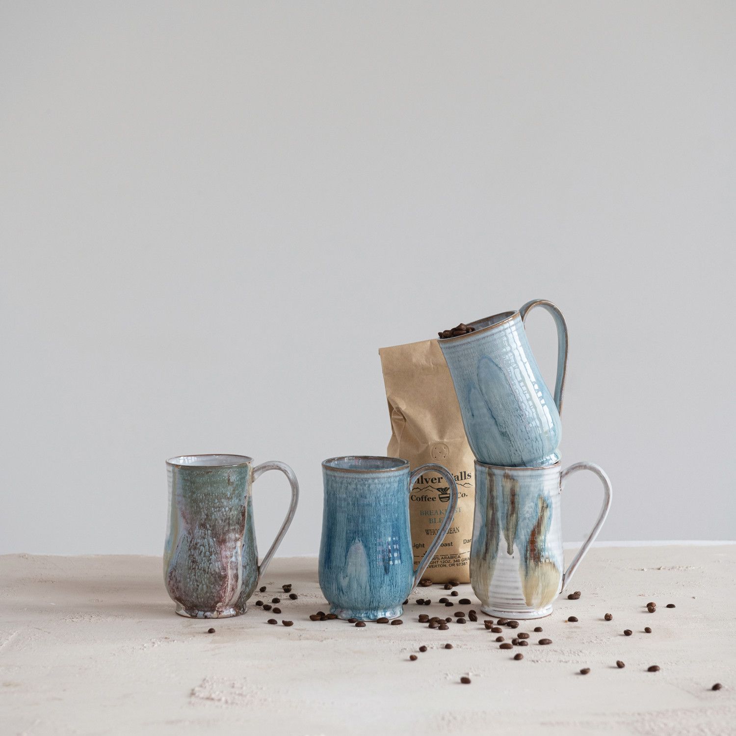 20 oz. Stoneware Mug, 4 Colors