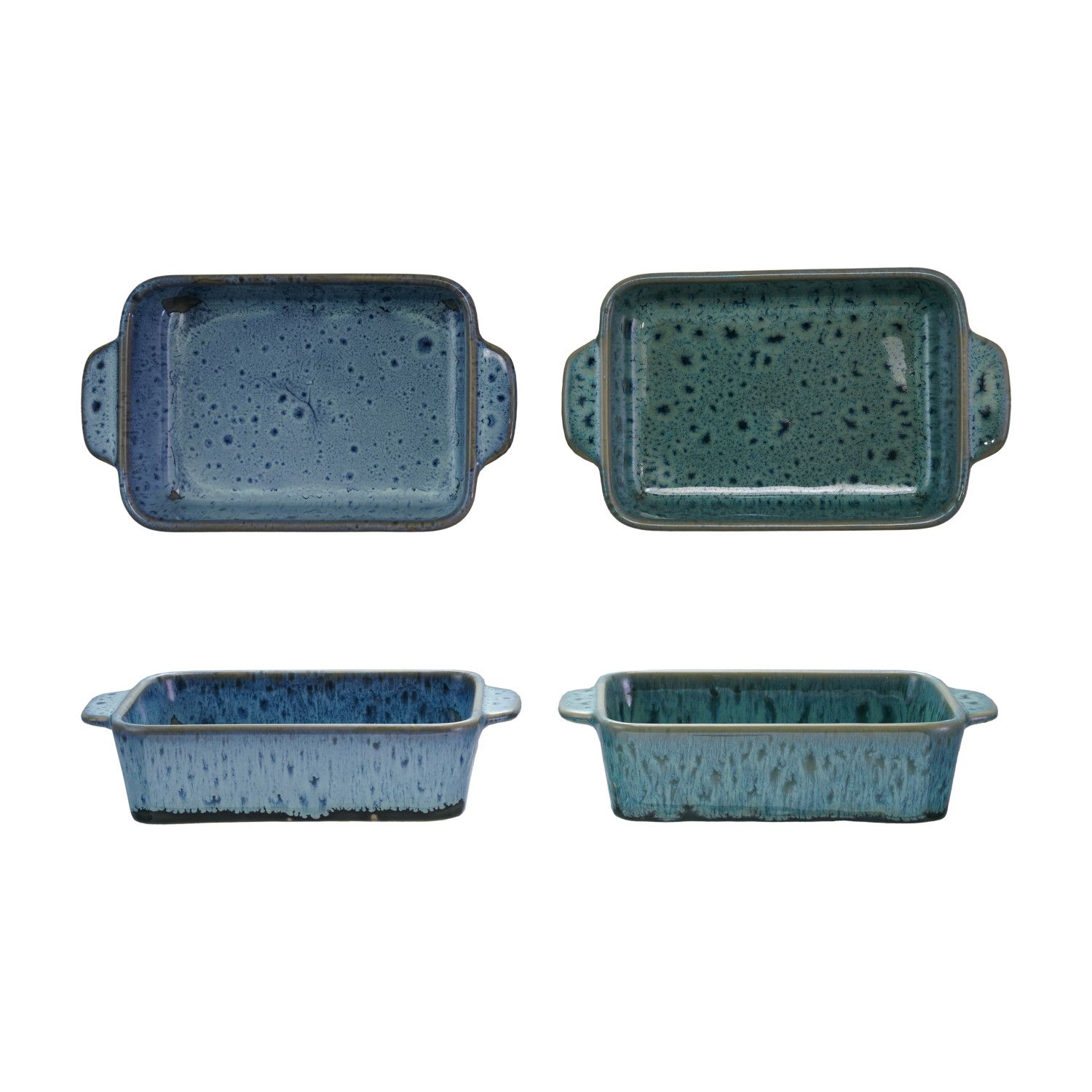 2-1/2 Cup Stoneware Baker, 2 Colors (Each One Will Vary)