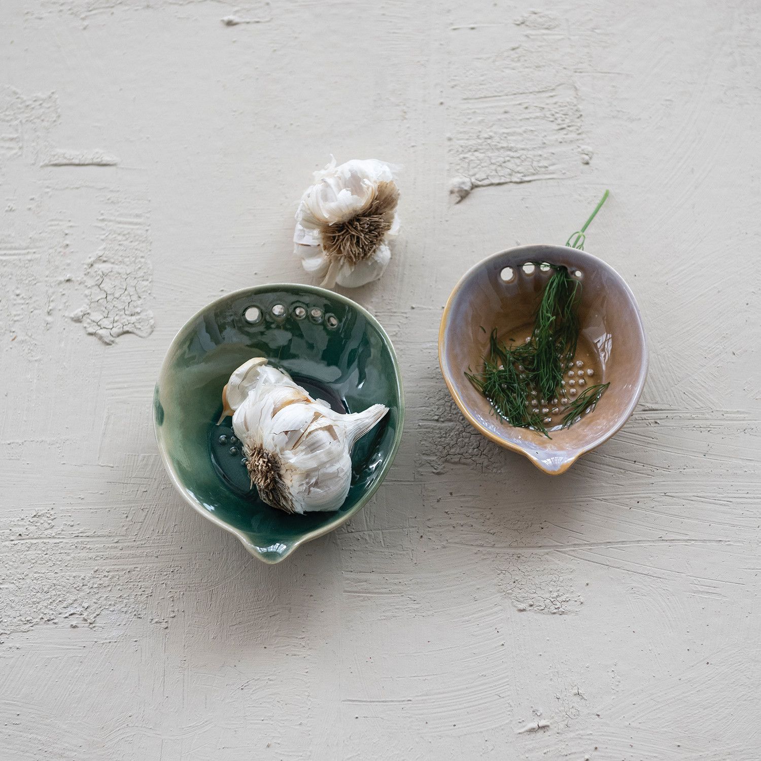 Garlic/Ginger Graters w/Herb Strippers S/2