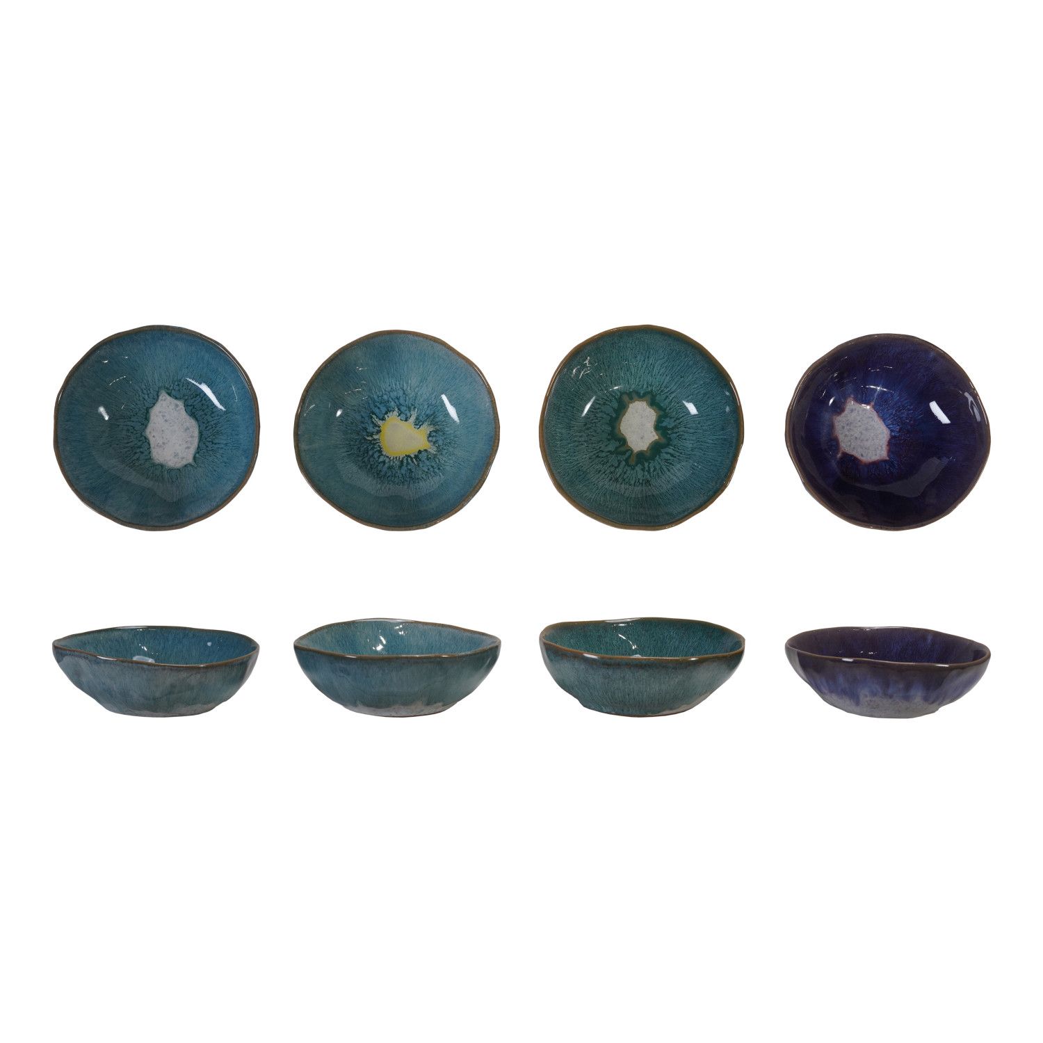 Stoneware Bowl Reactive Glaze