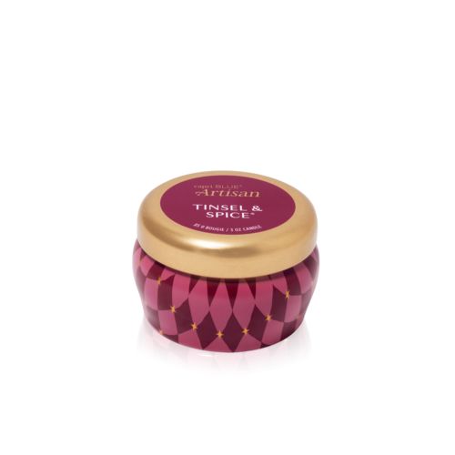 3 oz Mini Tin Candle Tinsel &amp; Spice