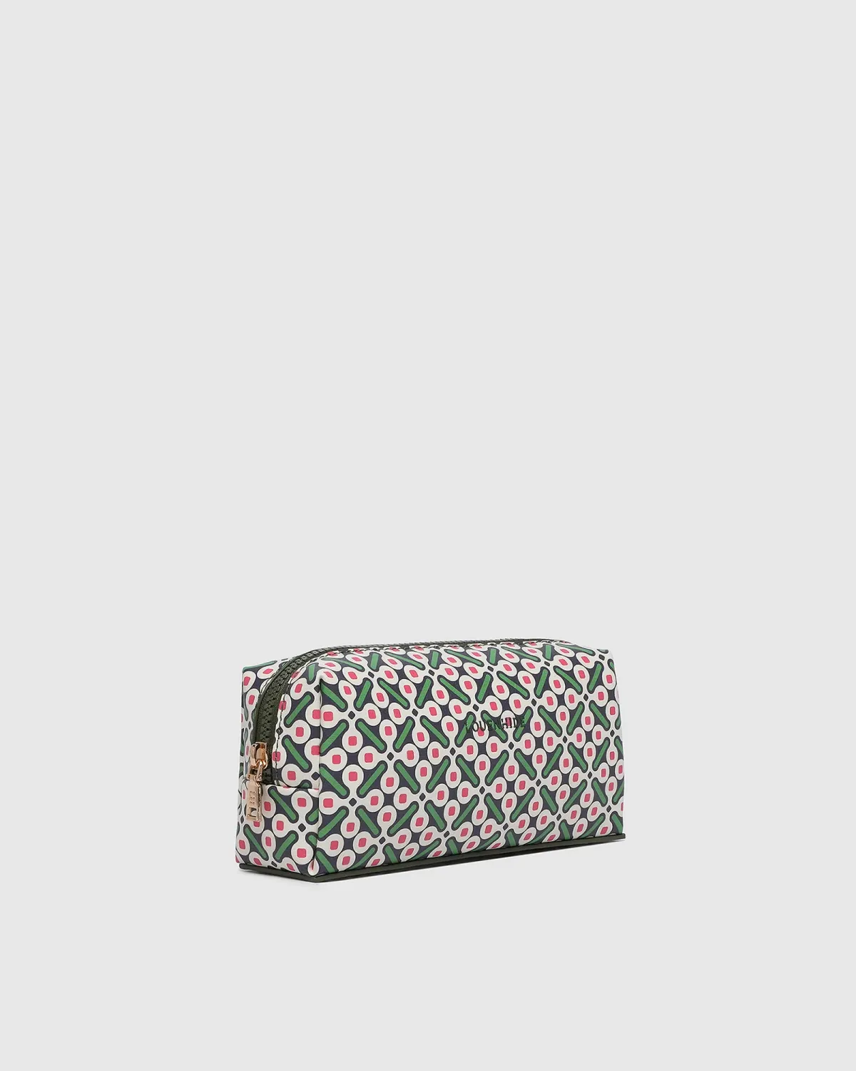 Brianna Makeup Bag with Brush Set Retro Olive