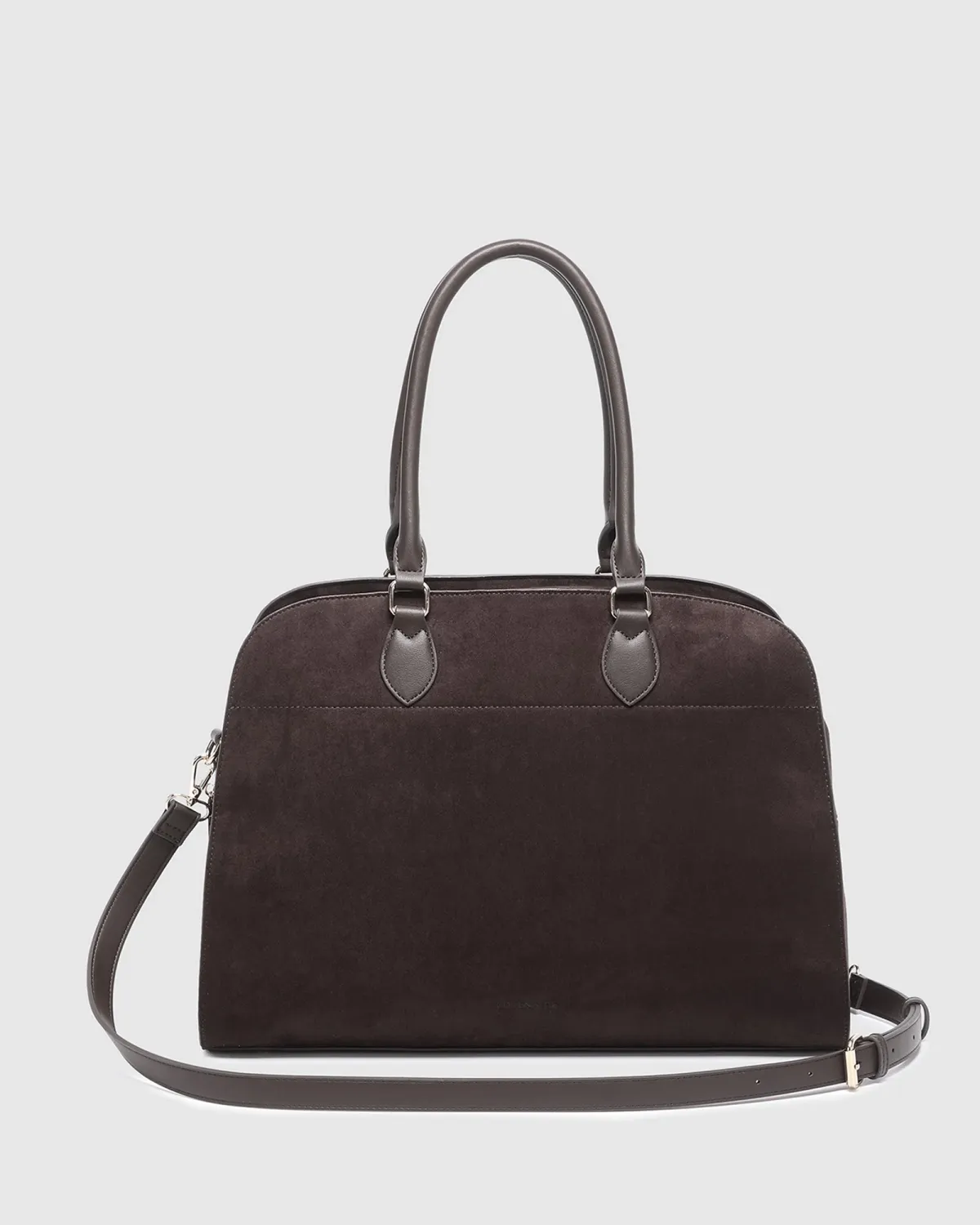 Blaire Suede Tote Bag Chocolate
