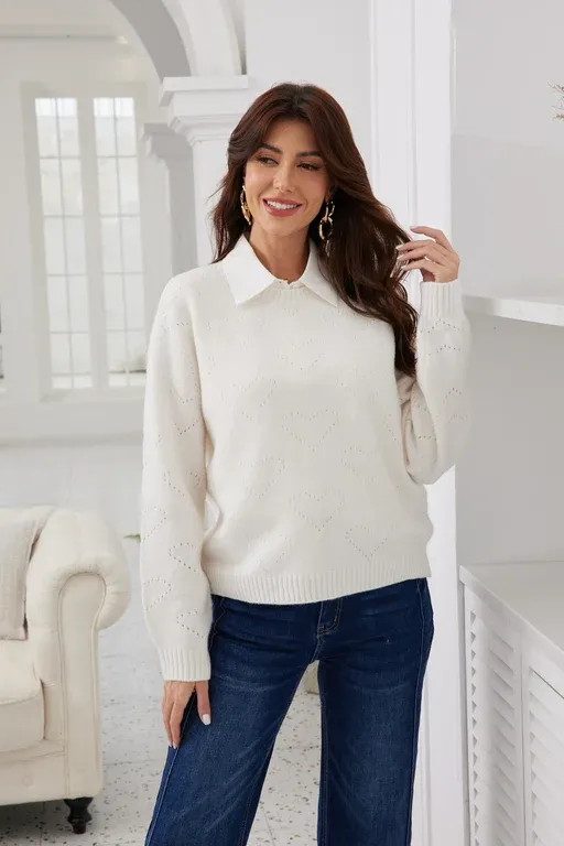 Valiant Love Sweater, Colour: Beige, Size: S/M