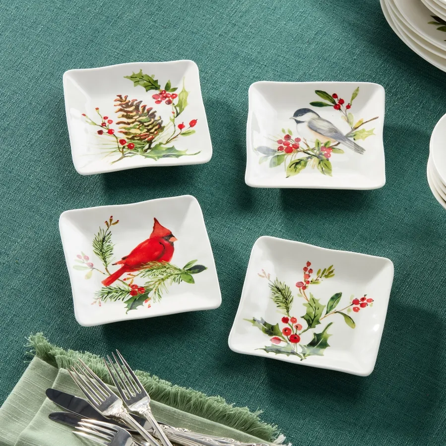 Holly and Vines Canape Plate