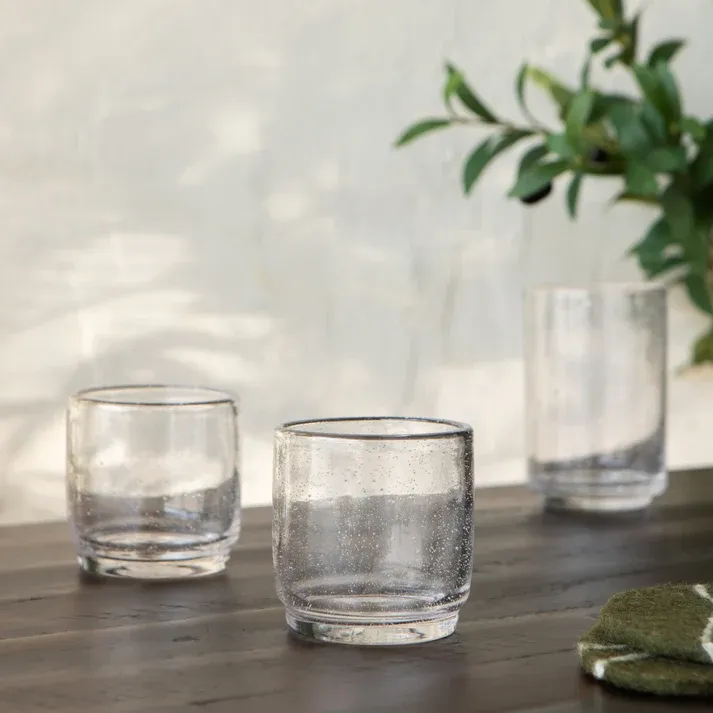 Bubbled Glass 12 oz - Clear