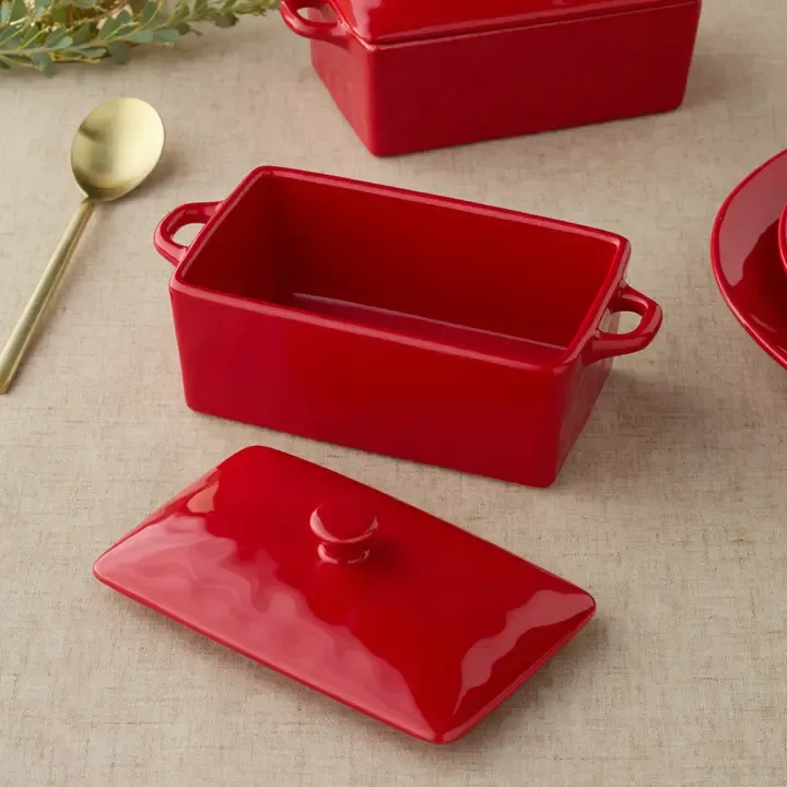 Berry Red Rectangular Mini Baker