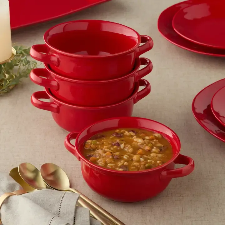 Berry Red Soup Crock