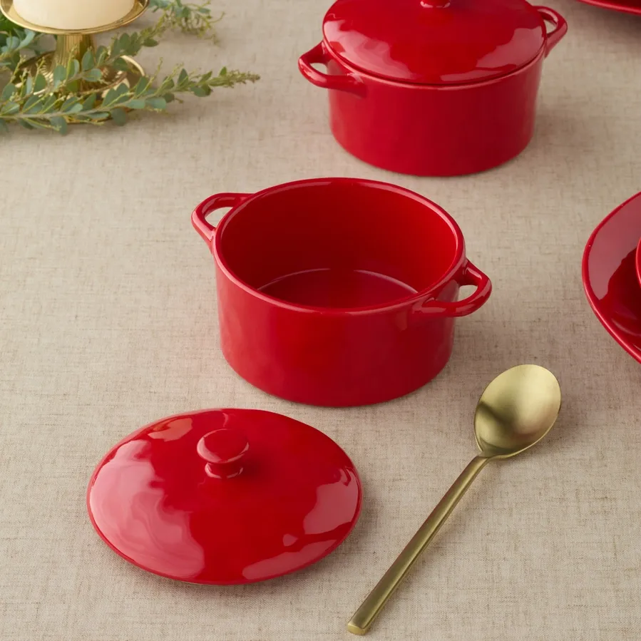 Berry Red Round Mini Baker