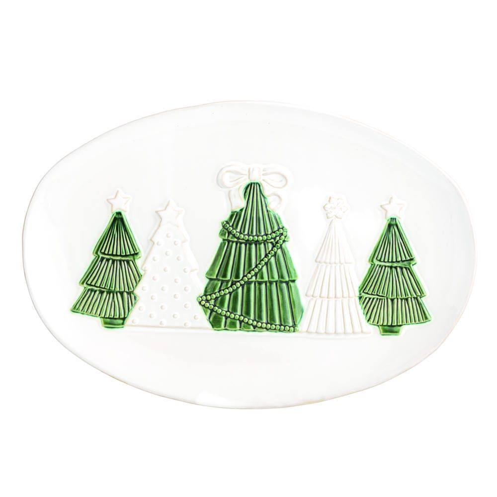 White Xmas Tree Platter