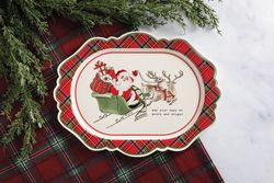 Classic Xmas Tartan Platter
