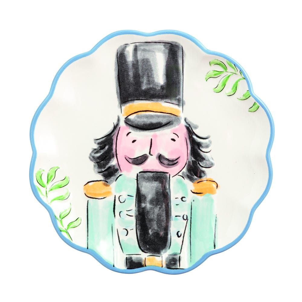 Blue Nutcracker Dessert Plate