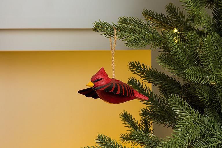 Flying Cardinal Ornament