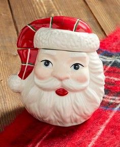 Santa Mini Xmas Cookie Jar