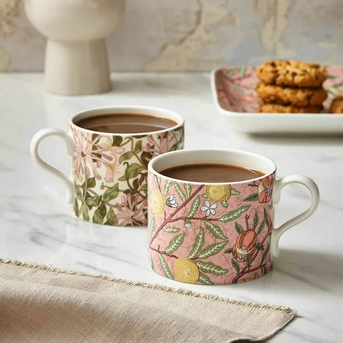 Morris &amp; Co. Fruit &amp; Honeysuckle Mugs