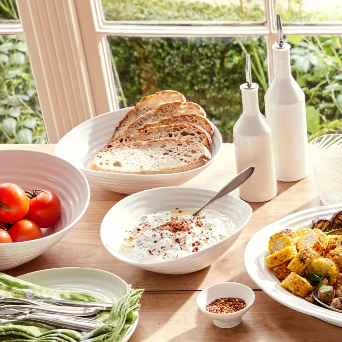 White Small Salad Bowl