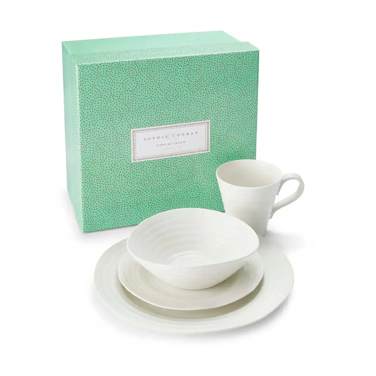 White 4 Piece Place Setting
