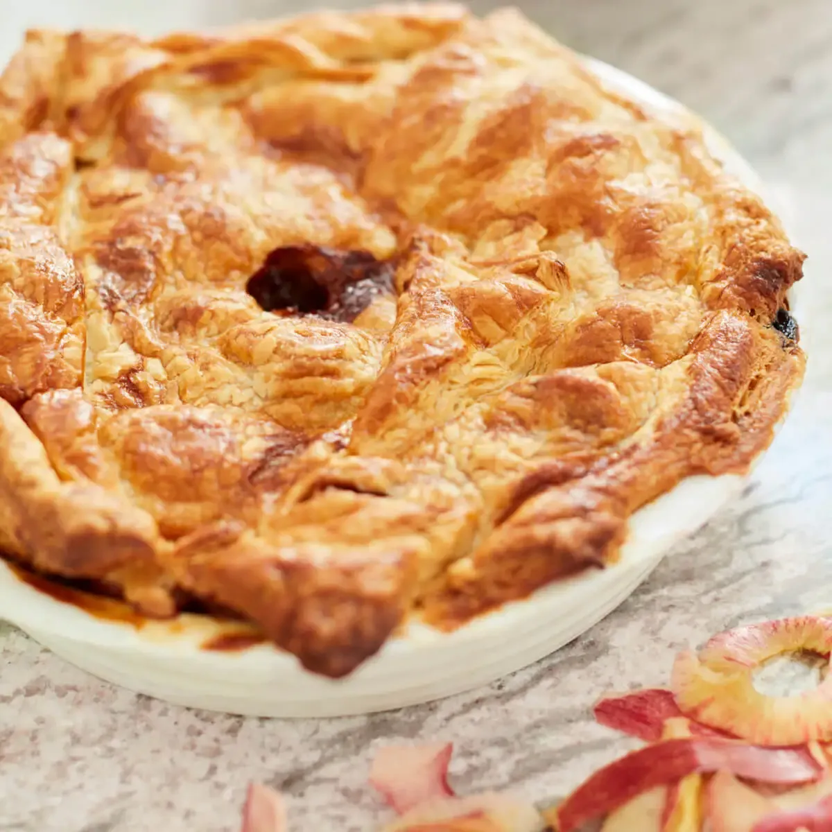 White Round Pie Dish