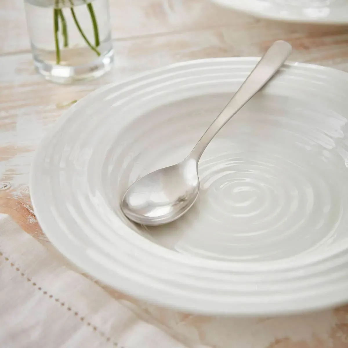 10" White Rim Soup Bowl