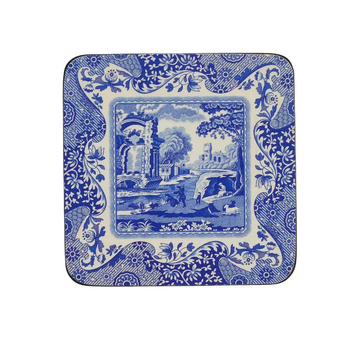 Blue Italian Set of 6 Coasters