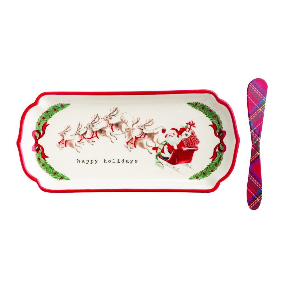 Happy Holidays Everything Tray