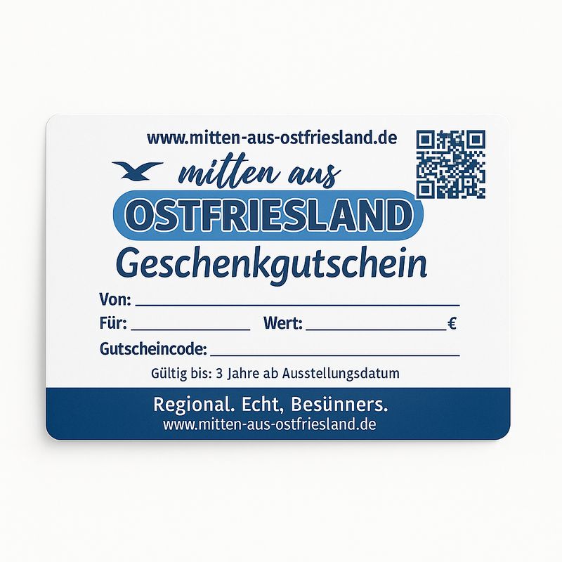 Mitten aus Ostfriesland – Geschenkgutschein