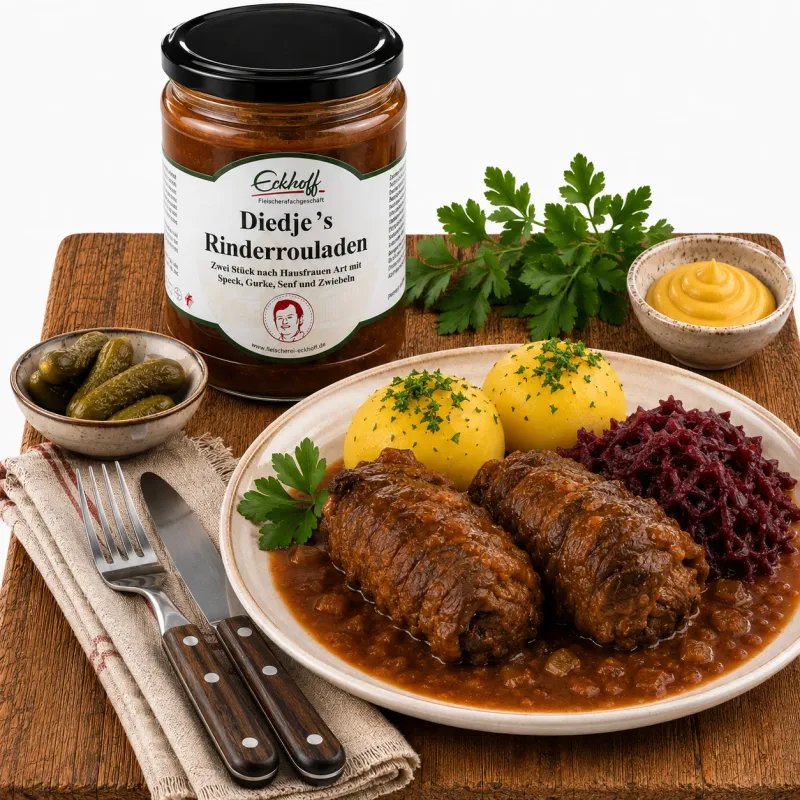 Rinderrouladen in herzhafter Sauce | 720 g Glas