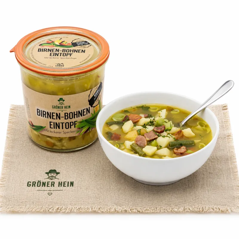 Birnen-Bohnen-Speck Eintopf | Gröner Hein | Weckglas 580ml