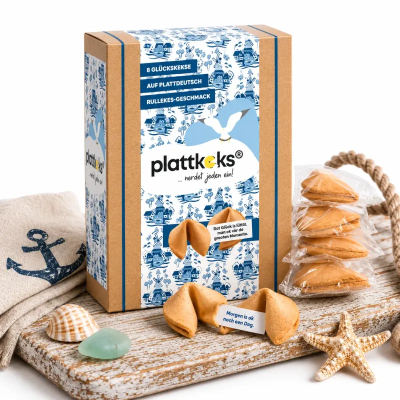 Plattkeks Ostfriesisch | 8 Stück Packung | 48 g