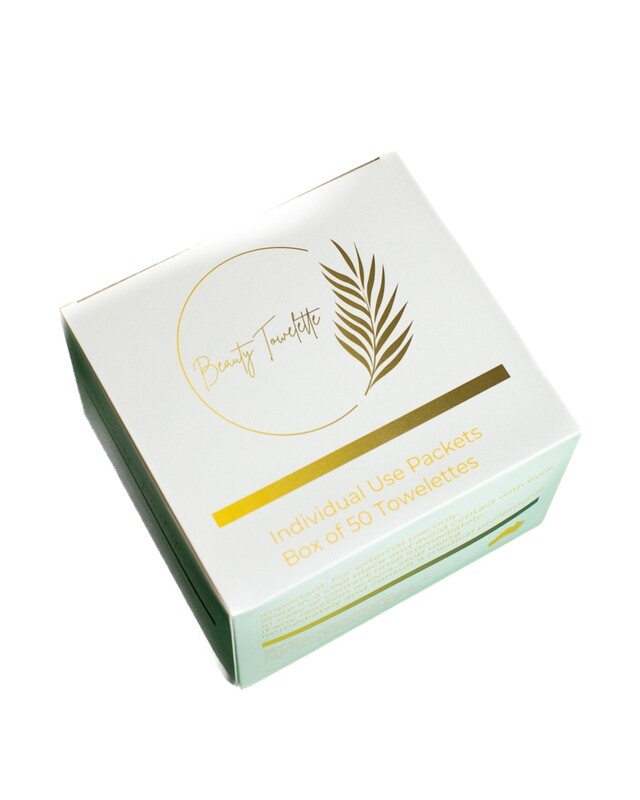 Individual Beauty Towelette/ Makeup Remover Box of 50