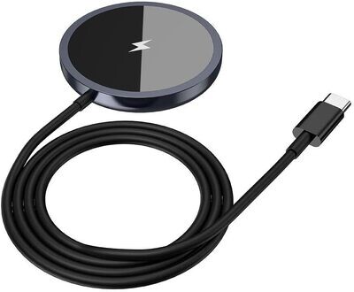 L&#39;avvento 15W 2-in-1 Double Sided Magnetic Wireless Charger, Black