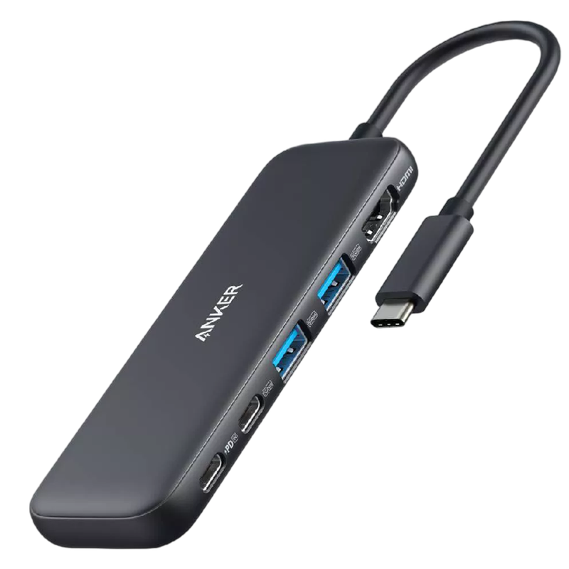 Anker 332 USB-C Hub (5-in-1, 100W) - A8355H11 - Black - ( piece 5 )