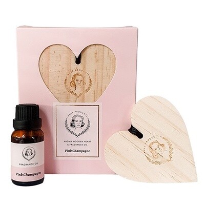 Anke Wooden Heart with Essential Oil