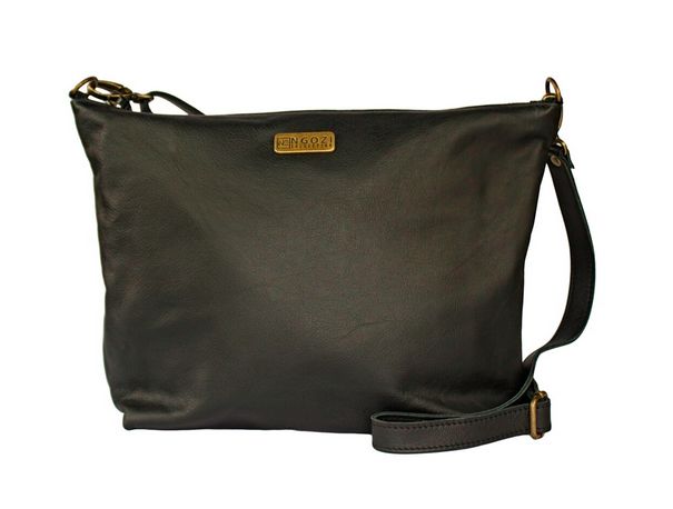 NGOZI Slouch bag lined, Colour: Black