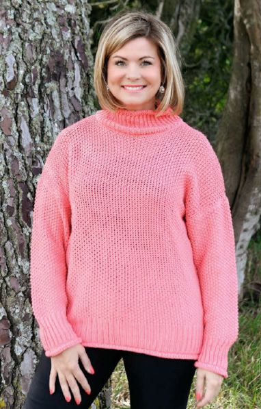 Eden Knit, Colour: Flamingo, Size: Small