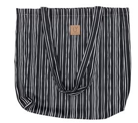 IY Cotton Tote, Colour: STRIPE BLACK &amp; WHITE