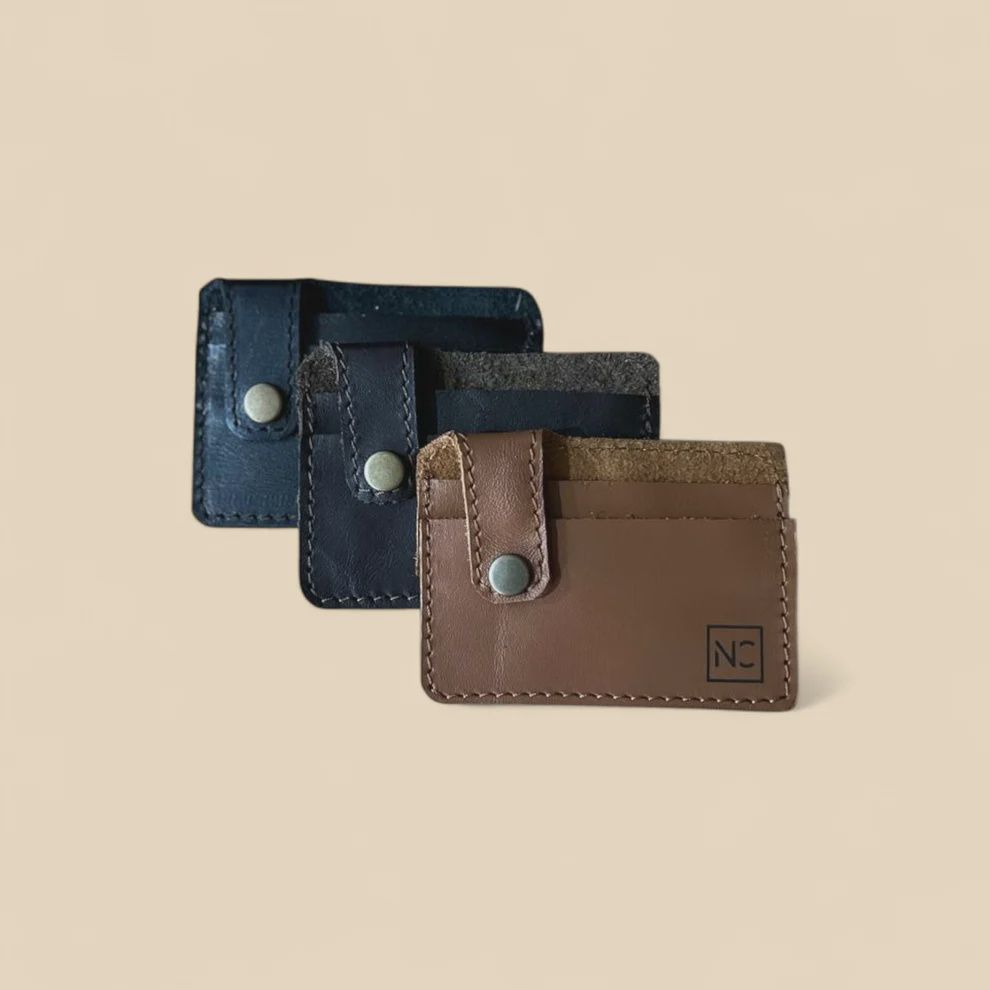 NGOZI Card Holder, Design: Men - Tan