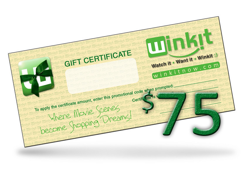 $75 WinkIt Gift Certificate