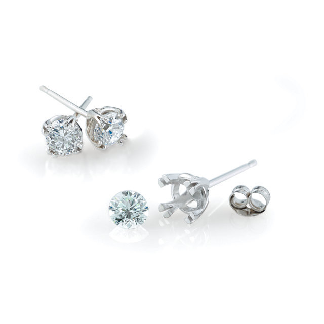 Diamond Stud Earrings