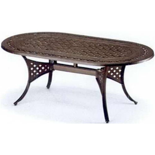 Outdoor Aluminum Oval Cast Dining Table (includes 4 chairs - see photo gallery)