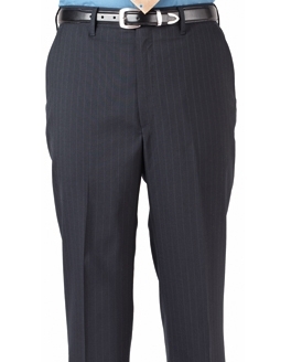 Men's Poly/Wool Pinstripe Suit Pant - sold as a set