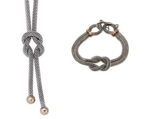 Stainless Steel Infinity Knot - Bracelet & Necklace Set