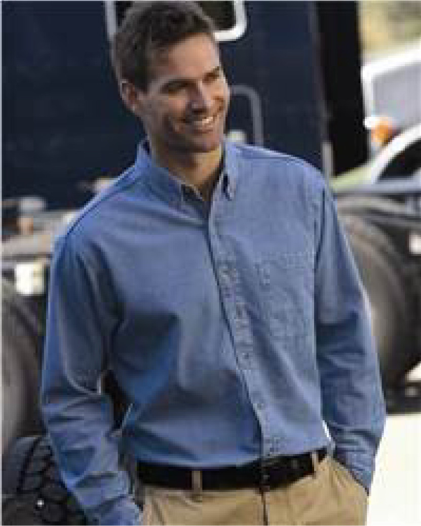 Men's Sierra Pacific Long Sleeve Denim Shirt