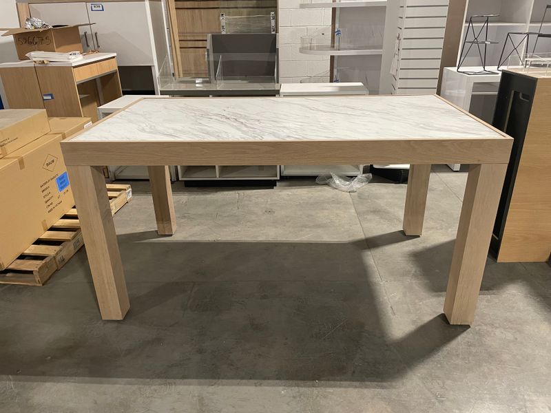 Table - Marble Veneer 39&quot;x71&quot;x36&quot;h