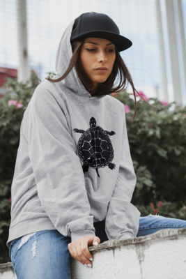 Vintage Turtle Print - Classic Hoodie