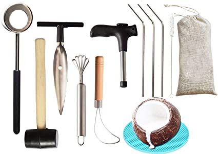 COCONUT OPENER KIT WITH CARRY BAG (11pcs)