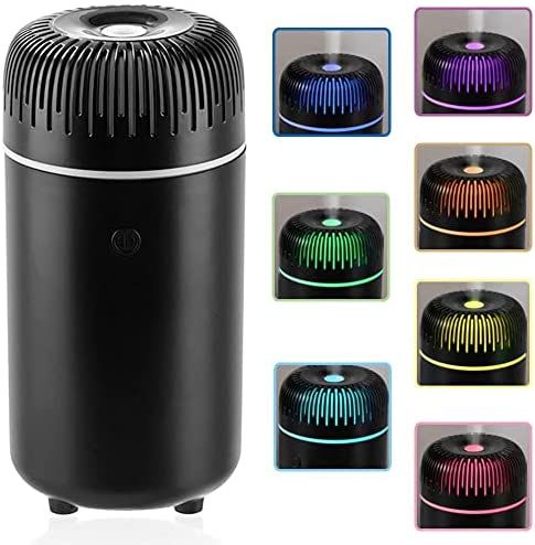 7 Changeable Colorful LED light USB Car Humidifier